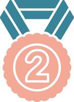 2nd Prize Gradient UX Element vector