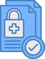 Privacy Policy Bold UI Fragment vector