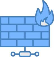 Firewall Iconic Sketch Token vector
