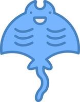 Manta Ray Tech Sketch Unit vector
