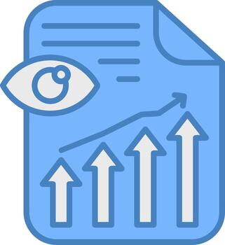 Analytics Flat Shape Mark vector