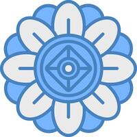 Mandala Gradient Grid Emblem vector