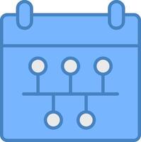 Timeline Detailed Grid Badge vector