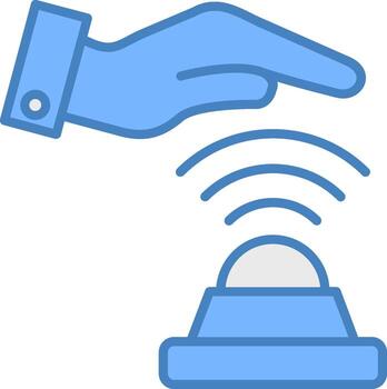 sensor vibrante web modelo vector