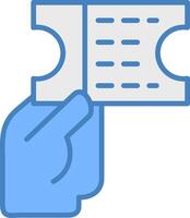Ticket Simple Badge Piece vector