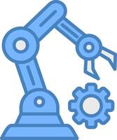 Robotic Neon Frame Mark vector