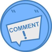 Comment Color Pop Element vector