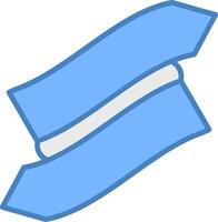 Folded Ribbon Crisp Visual Unit vector