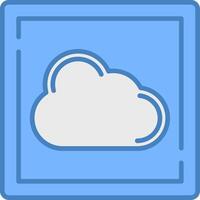 Cloud Geometric Badge Mark vector