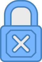Padlock Clean Sketch vector