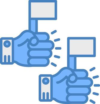 Protest Mobile App Object vector