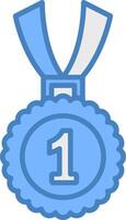 1st Prize Smooth Badge vector