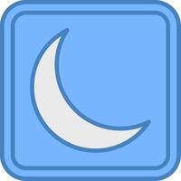 Moon Mobile App Object vector