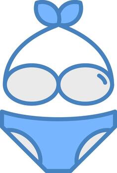 Bikini Sharp Icon Element vector