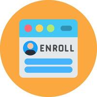 Enroll Advanced Sketch Mark vector