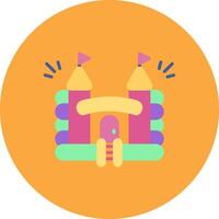 Inflatable Castle Subtle Visual Sketch vector