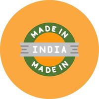 Made In India Isometric Visual Form vector