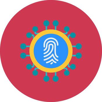 Biometrics Subtle Frame Sketch vector
