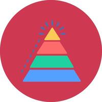 Pyramid Chart Artistic Frame Object vector