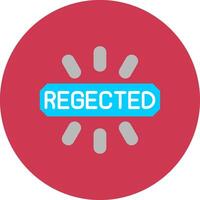 Rejected Creative UX Stamp vector