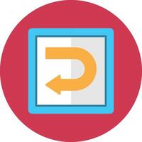 Undo Colorful UI Mark vector