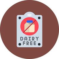 Dairy Free Compact Visual Symbol vector
