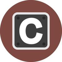 Letter C Fresh Unit vector