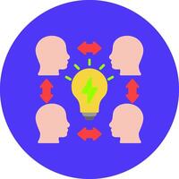 Collaboration Detailed Grid Badge vector
