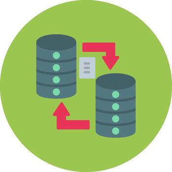 datos migración conceptual web símbolo vector