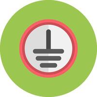 Earthing Dynamic Badge Mark vector