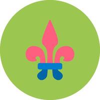 Fleur De Lis Color Stroke Element vector