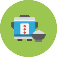 Rice Cooker Colorful UI Mark vector