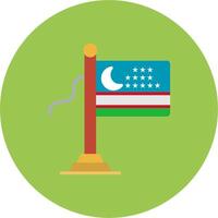 Uzbekistan Flag Smart Design Object vector