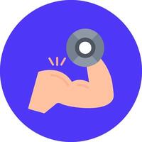 Biceps Artistic Grid Pattern vector
