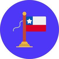 Chile Flag Urban UX Mark vector