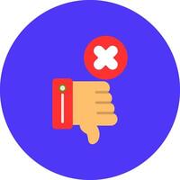 Dislike Interactive Visual Piece vector