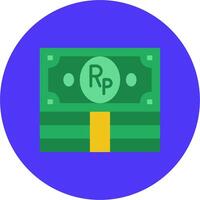 Indonesian Rupiah Artistic Frame Object vector