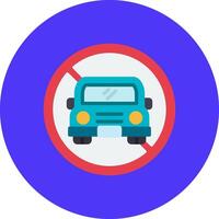 No Car Mobile App Object vector