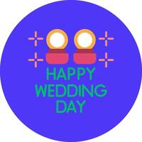 Wedding Day Elegant Grid Object vector