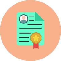 Certification Subtle Visual Sketch vector
