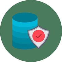 Data Security Monotone Shape Symbol vector