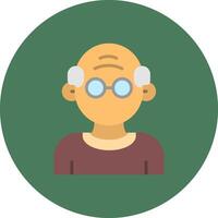 Old Man Minimalist Design Unit vector