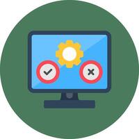 Software Testing Colorful UI Mark vector