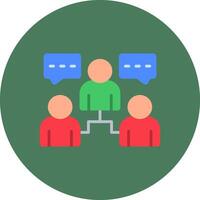 Team Meeting Streamlined Icon Symbol vector