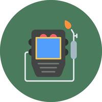 Welding Mask Monotone Shape Symbol vector