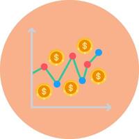 Dollar Cost Average Bright Shape Token vector