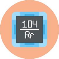 Rutherfordium Iconic Visual Mark vector