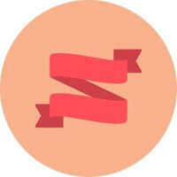 Ribbon Folds Gradient Grid Emblem vector