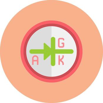 Thyristor Sharp Icon Element vector