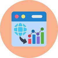 Web Analytics Abstract Visual Token vector